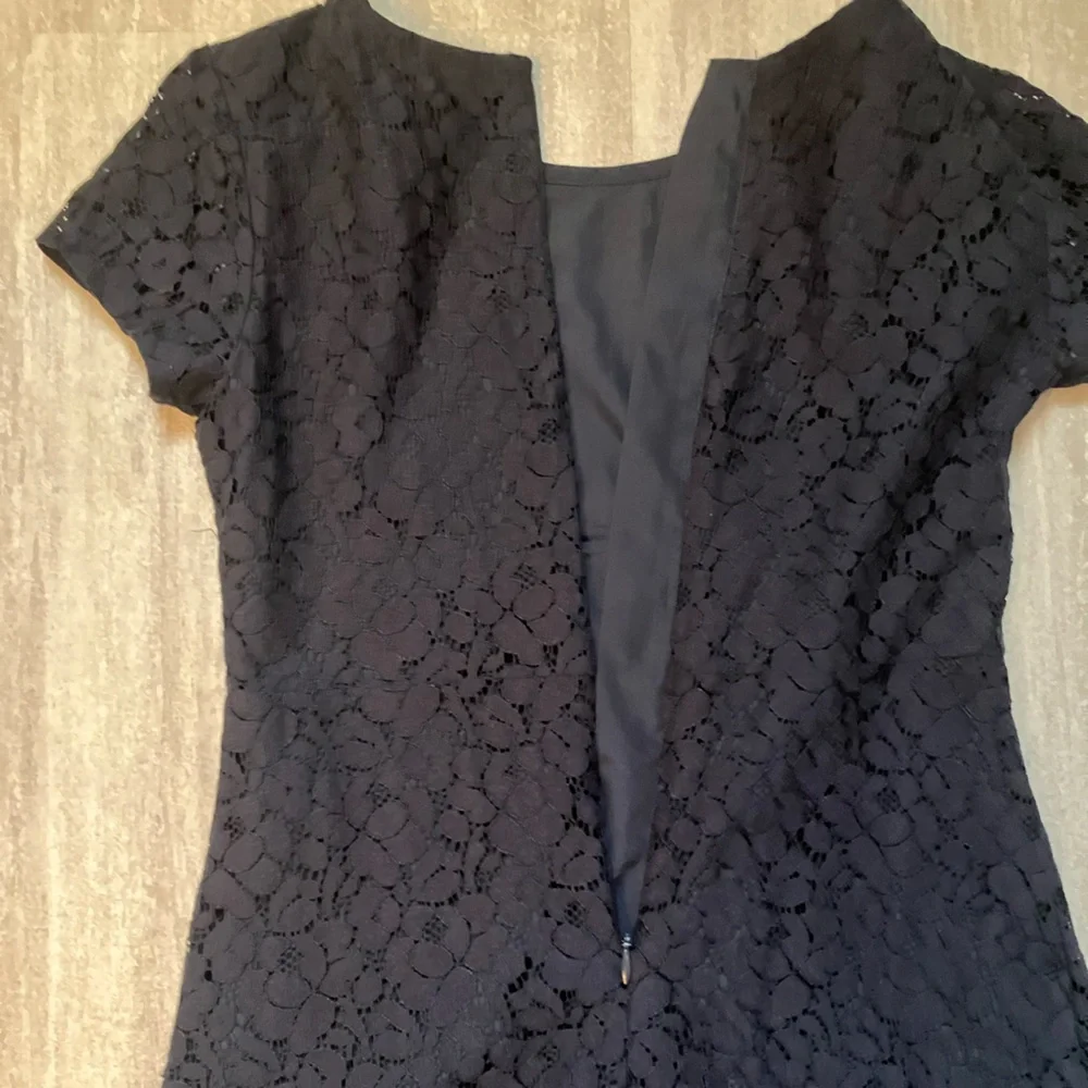 GAP Kids navy lace short-sleeve dress